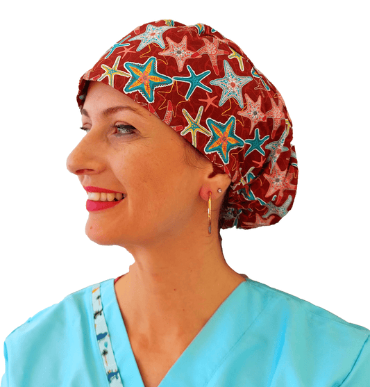 Scrub Cap -Surgical Cap Starfishes