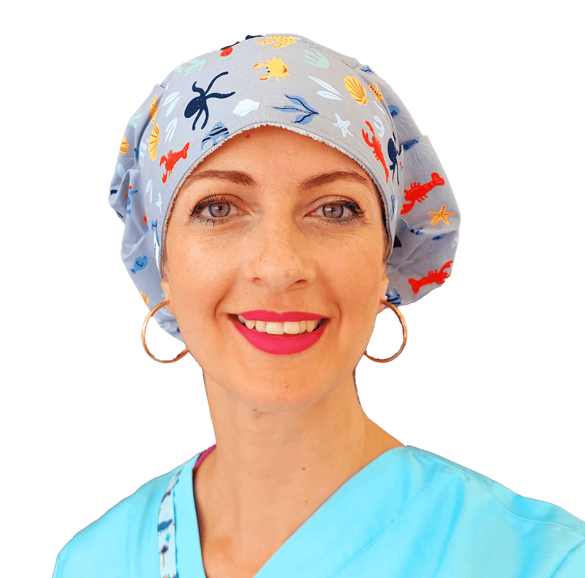 Scrub Caps SeaWorld, Scrub Hat Bouffant Lobster