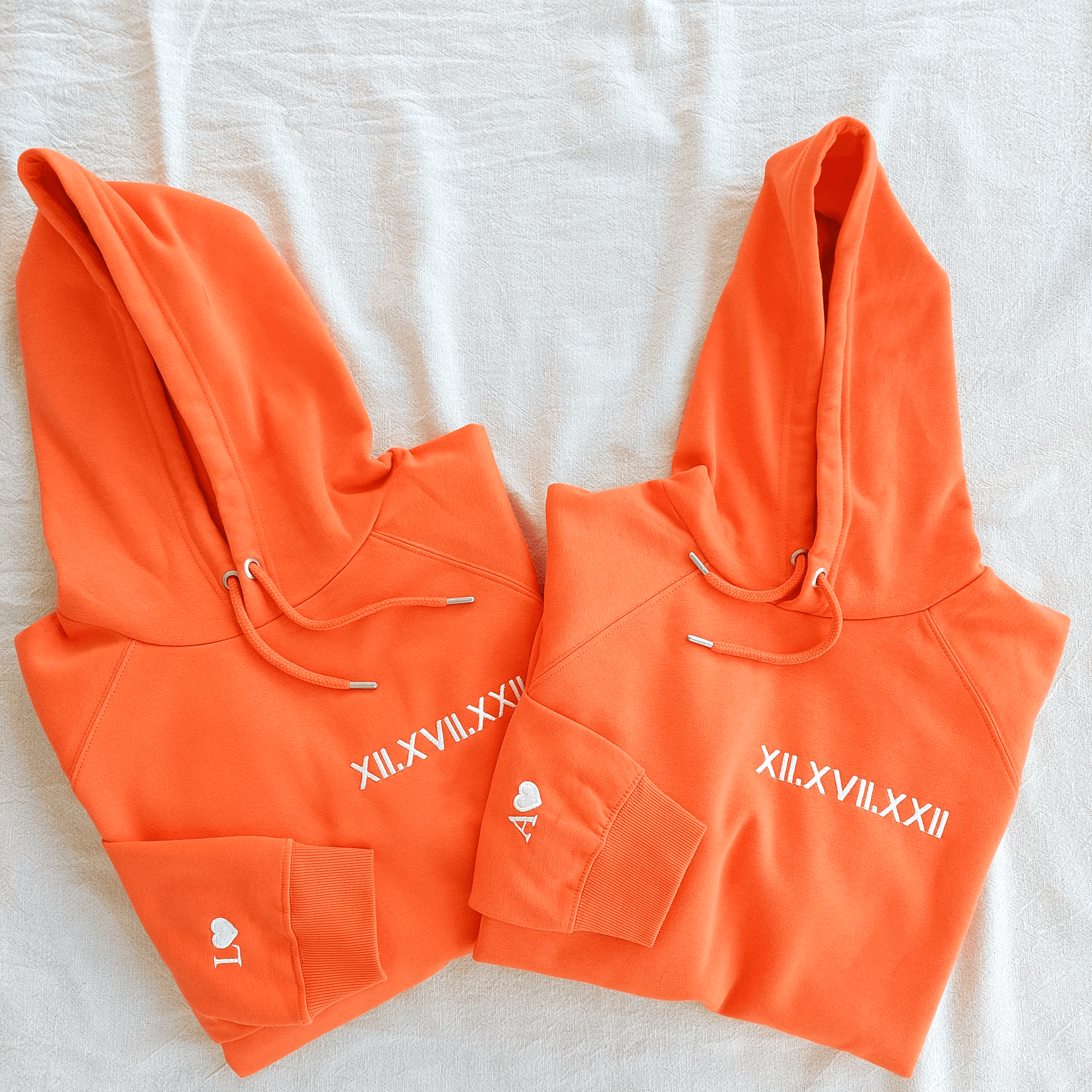 Custom Embroidered Roman Numeral Hoodie