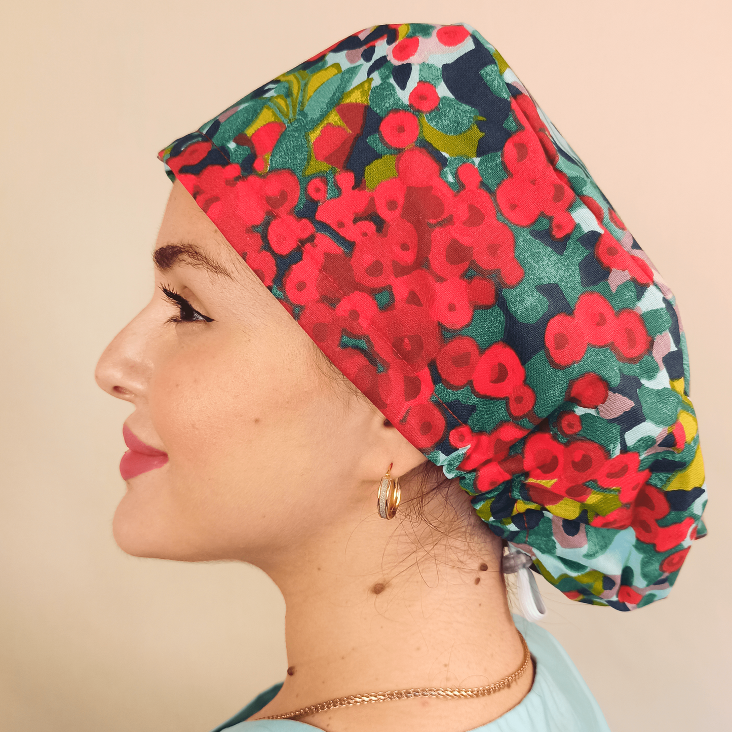 Custom Scrub Cap Floral