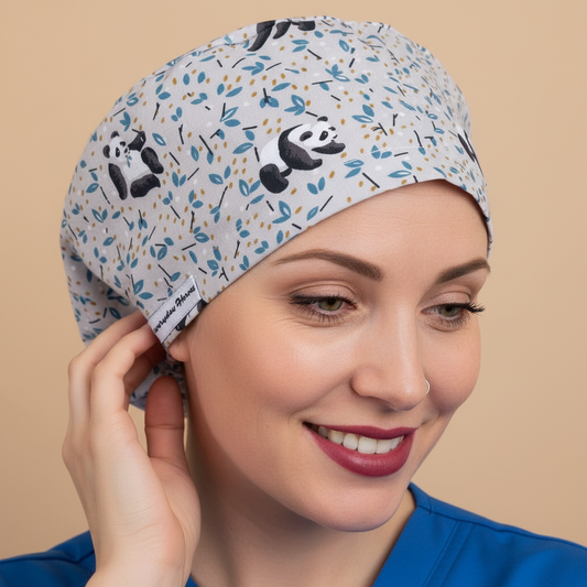 panda scrub cap - warm smile -