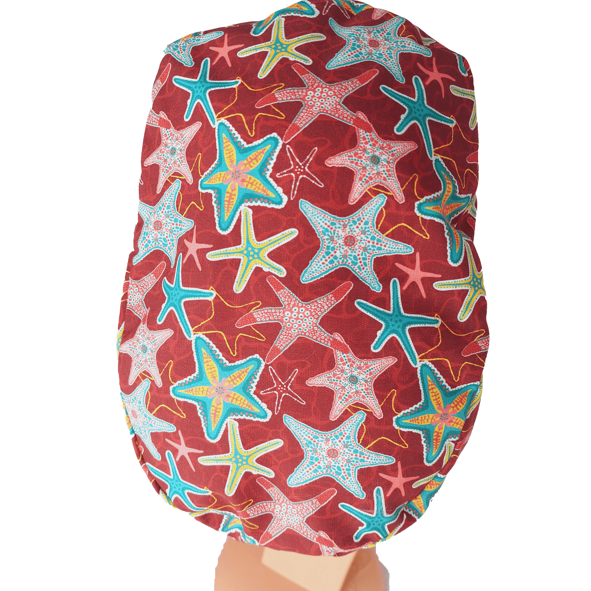 Scrub Cap -Surgical Cap Starfishes - [scrub_hat]-[scrub_cap_for_women]-[surgical_cap]