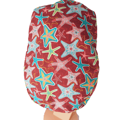 Scrub Cap -Surgical Cap Starfishes - [scrub_hat]-[scrub_cap_for_women]-[surgical_cap]