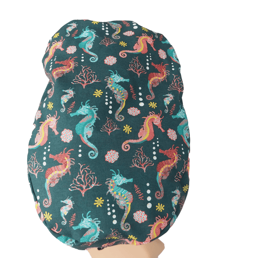 Scrub Cap -Surgical Cap Hippocampus - [scrub_hat]-[scrub_cap_for_women]-[surgical_cap]