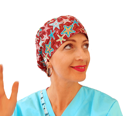 Scrub Cap -Surgical Cap Starfishes