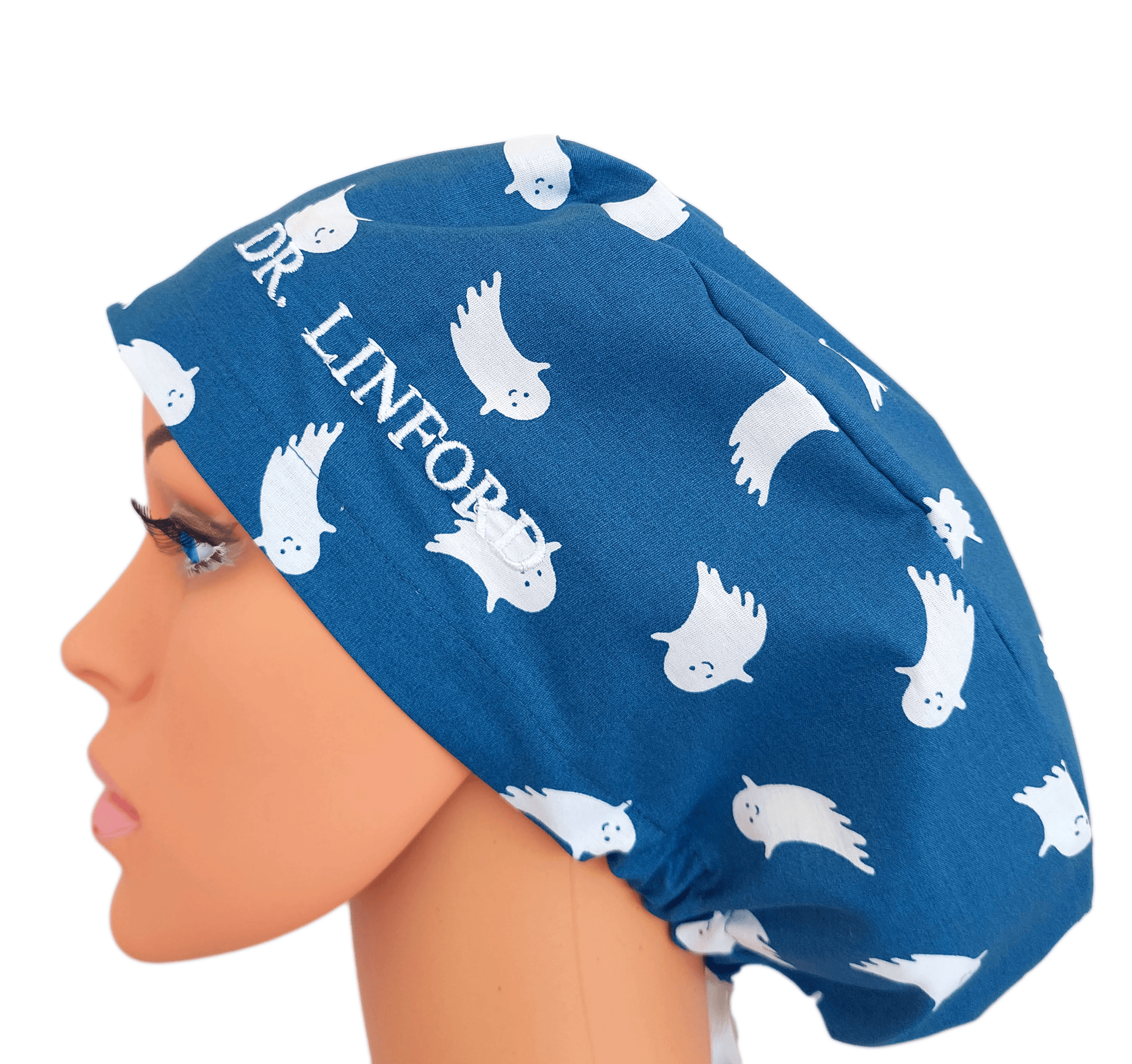 Name Embroidery Customization For Scrub Caps, Doctors Name On The Hat ! - [scrub_hat]-[scrub_cap_for_women]-[surgical_cap]