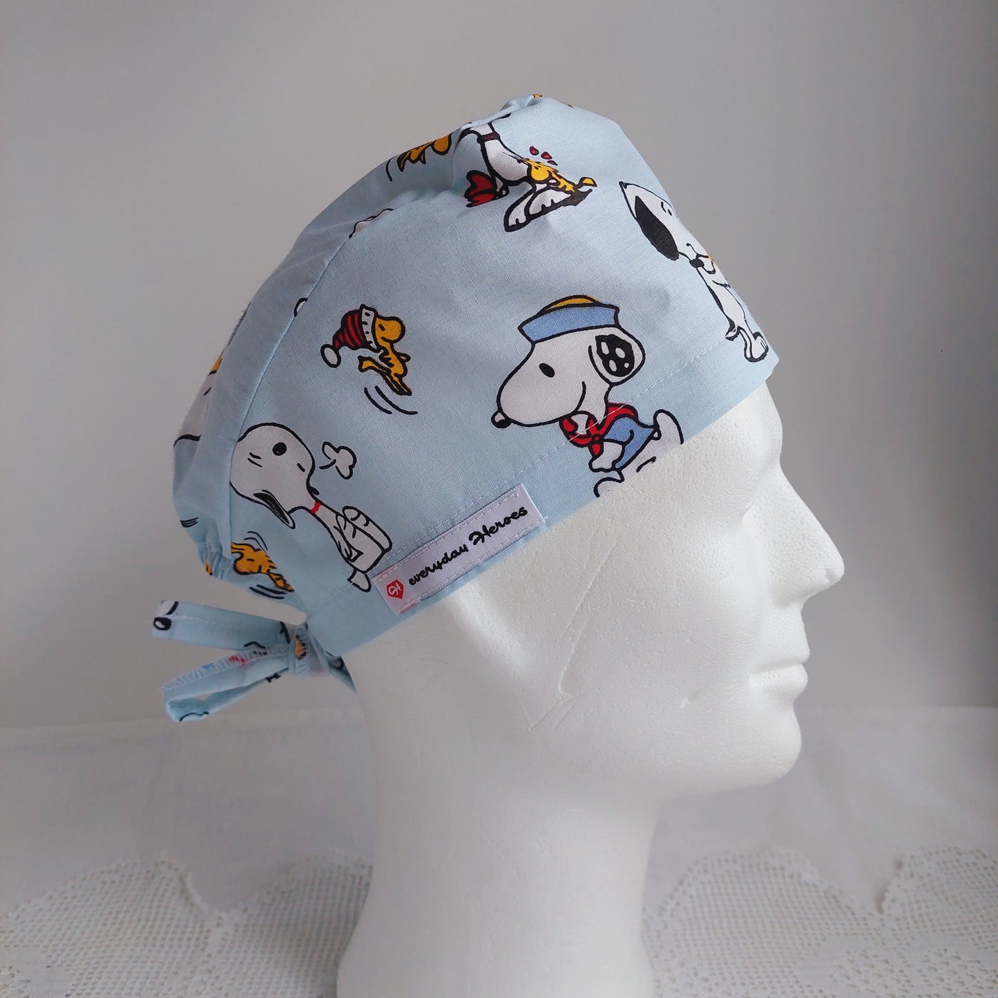 Men’s Cartoon Surgeon Cap Light Blue Doctor Scrub Hat Gift-Funny Dogs