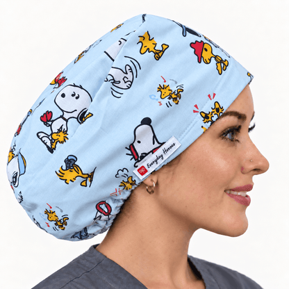 Scrub Caps Cartoon Snoopy
