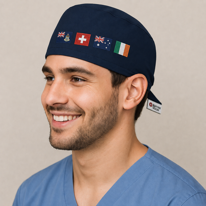 Custom Scrub Caps Payment Link for 3 items 7 flags - [scrub_hat]-[scrub_cap_for_women]-[surgical_cap]