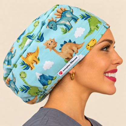 Scrub Caps dinosaurs