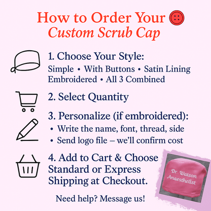 Custom Dachshund Vet Scrub Cap Weenie Dog Satin Scrub Hat Euro Sausage Doxie Pink Scrub Caps For Women - [scrub_hat]-[scrub_cap_for_women]-[surgical_cap]