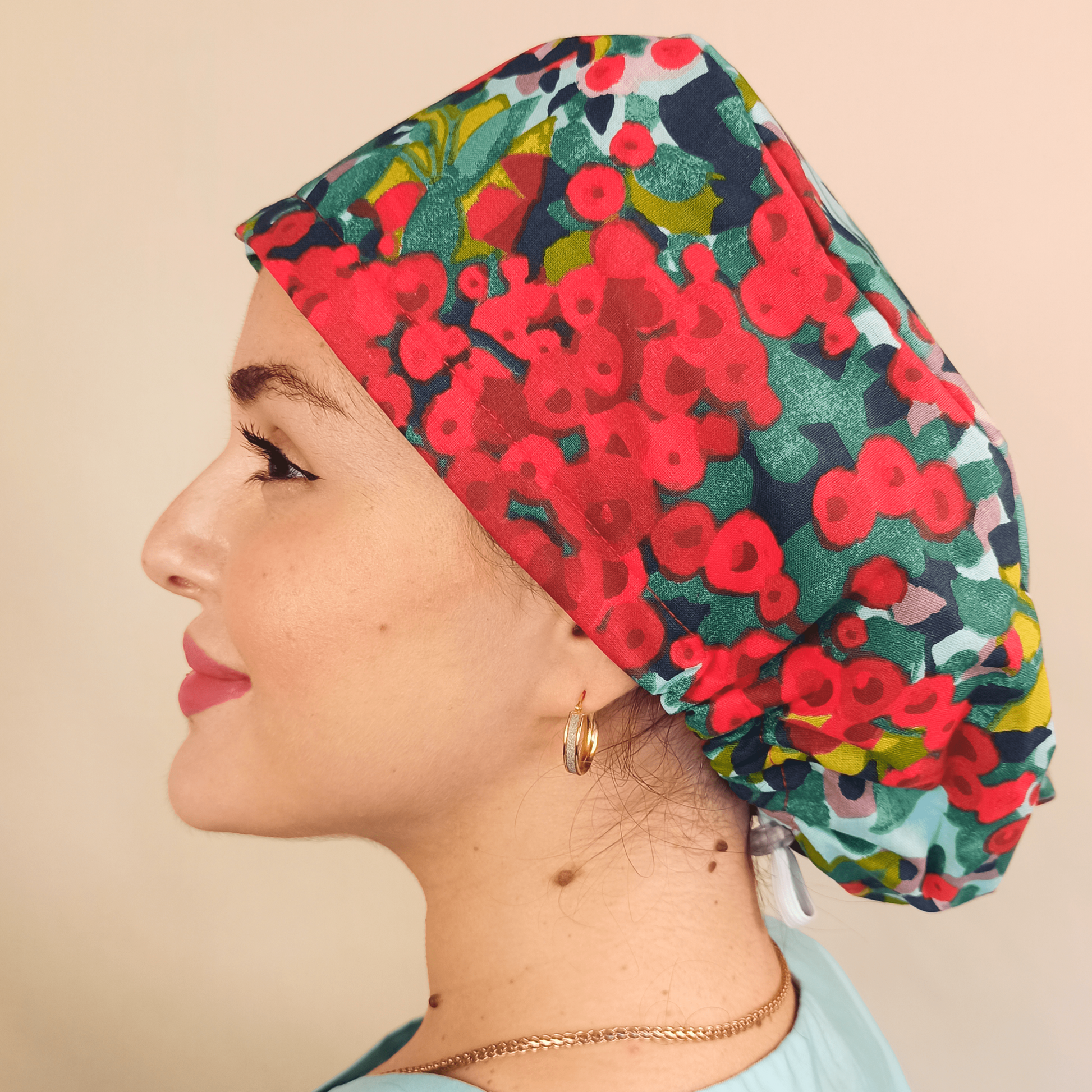 Custom Scrub Cap Floral