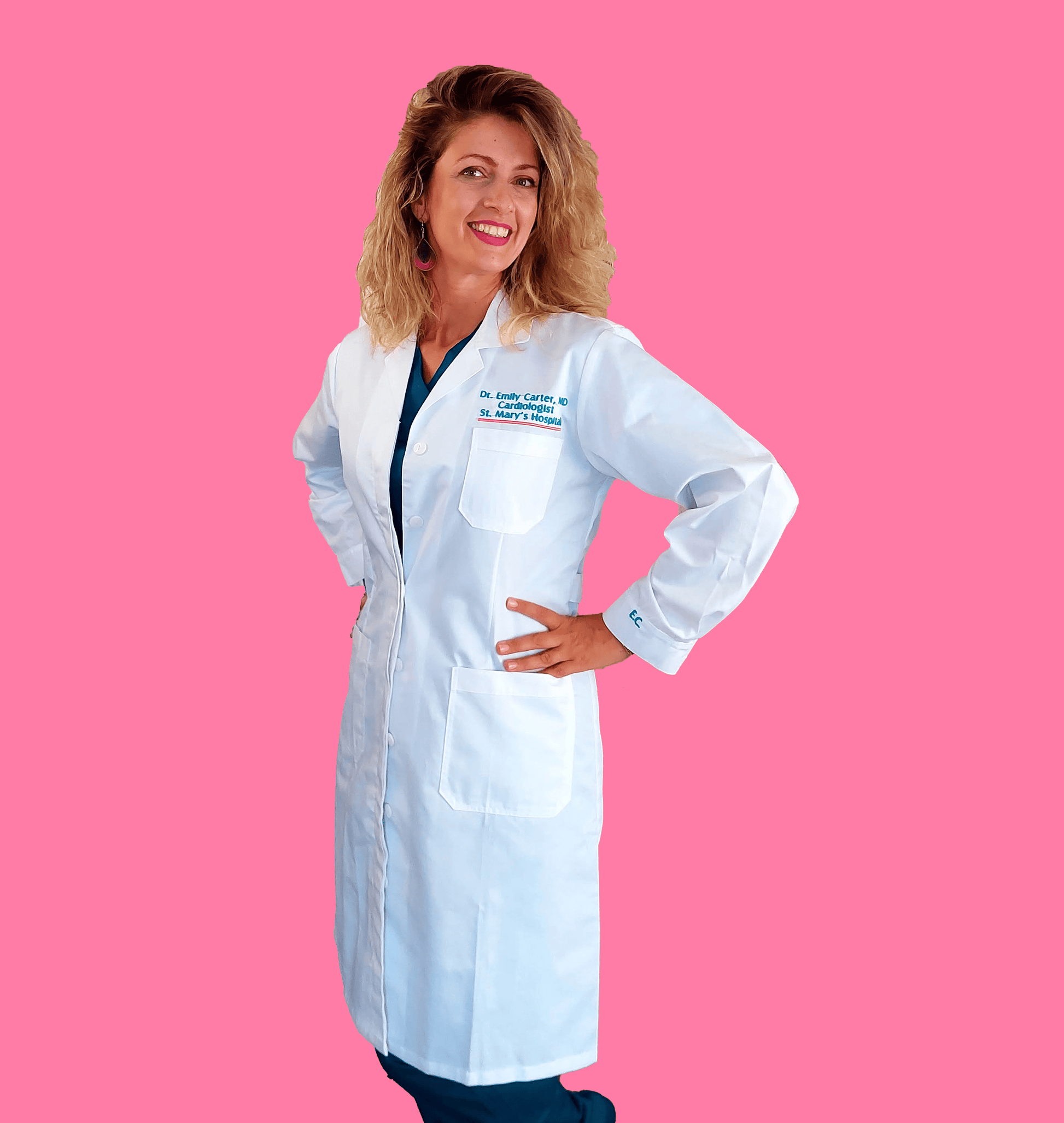 Lab Coat, Personalized Medical Lab Coats, Custom Embroidered White Scientist Jacket - [scrub_hat]-[scrub_cap_for_women]-[surgical_cap]