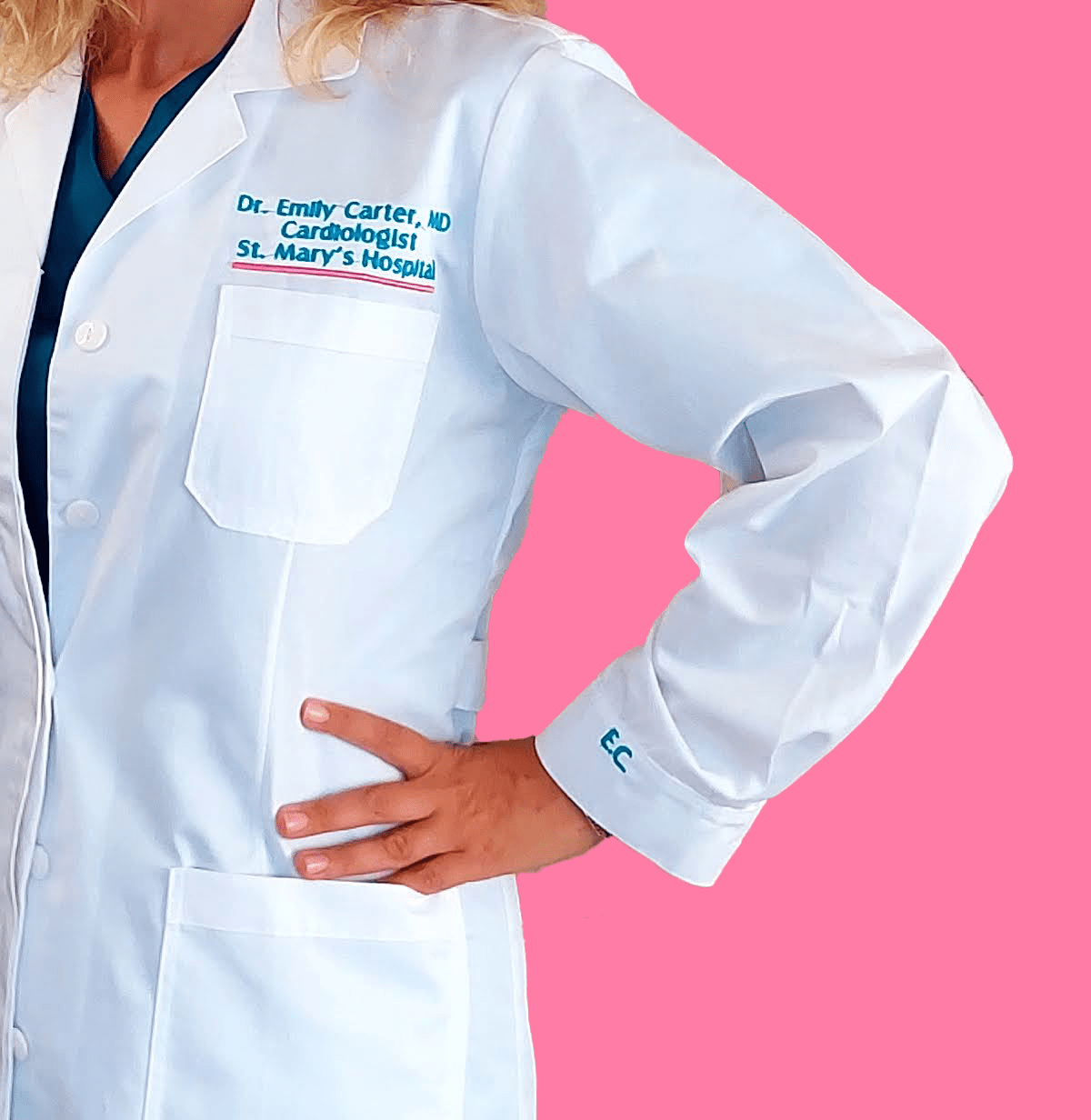Custom Lab Coat 4-5 Days Free Shipping - [scrub_hat]-[scrub_cap_for_women]-[surgical_cap]