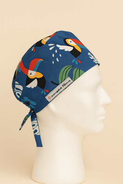 Men’s Surgeon Scrub Cap Tropical Toucan Doctor Cap Gift