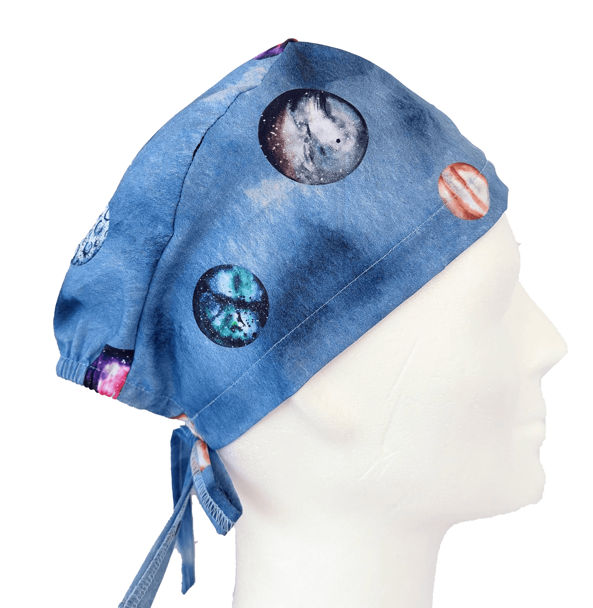 Scrub Caps Mens Planets Venus Moon Mars Jupiter Mercury. - [scrub_hat]-[scrub_cap_for_women]-[surgical_cap]