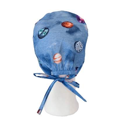 Scrub Caps Mens Planets Venus Moon Mars Jupiter Mercury.