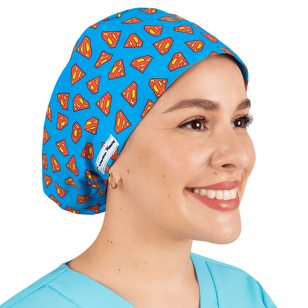 Super Heroes Scrub Cap For Women - Cartoon Movie Theme - [scrub_hat]-[scrub_cap_for_women]-[surgical_cap]