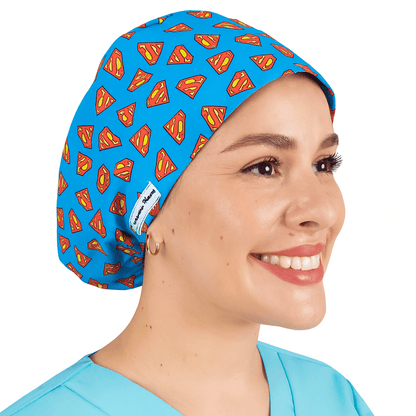 Super Heroes Scrub Cap For Women - Cartoon Movie Theme - [scrub_hat]-[scrub_cap_for_women]-[surgical_cap]