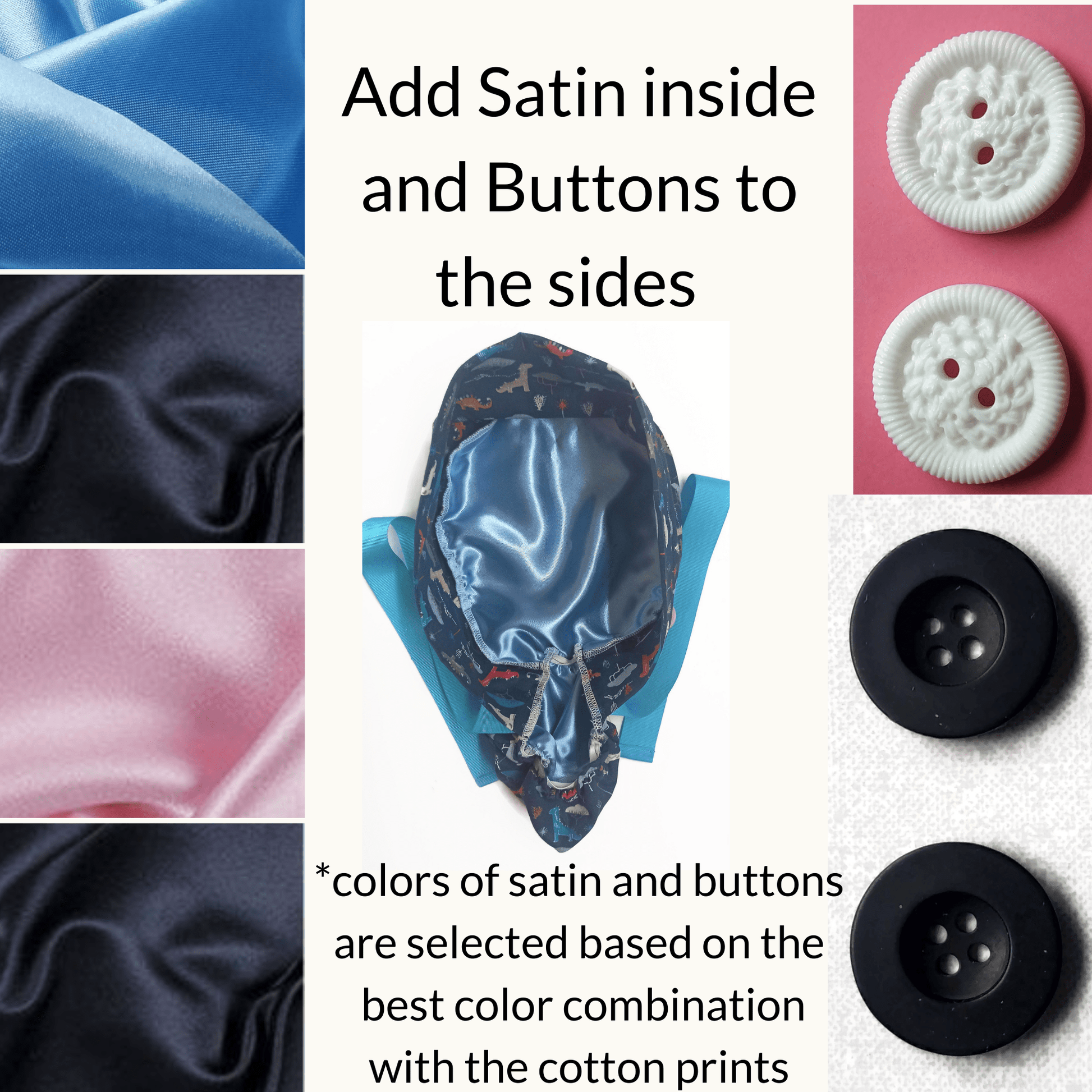 Scrub Hats Ponytail Set - [scrub_hat]-[scrub_cap_for_women]-[surgical_cap]