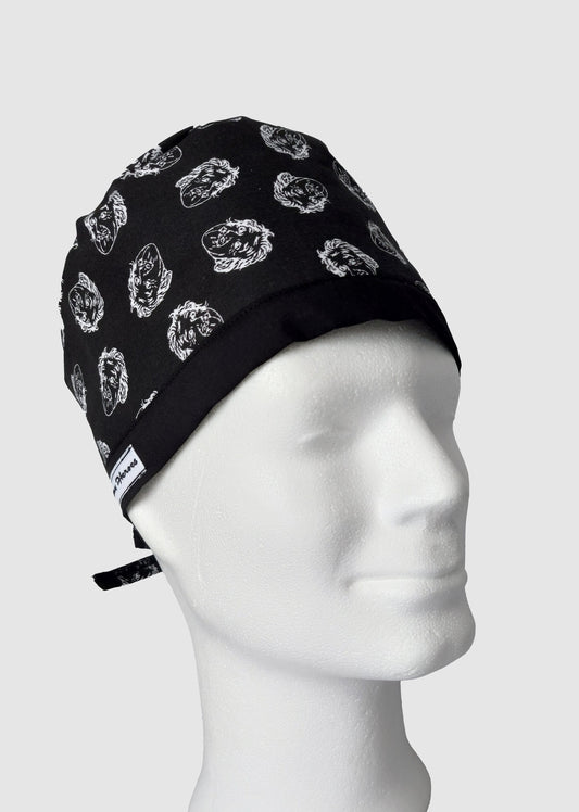 Scrub cap unisex Einsteins Face - [scrub_hat]-[scrub_cap_for_women]-[surgical_cap]