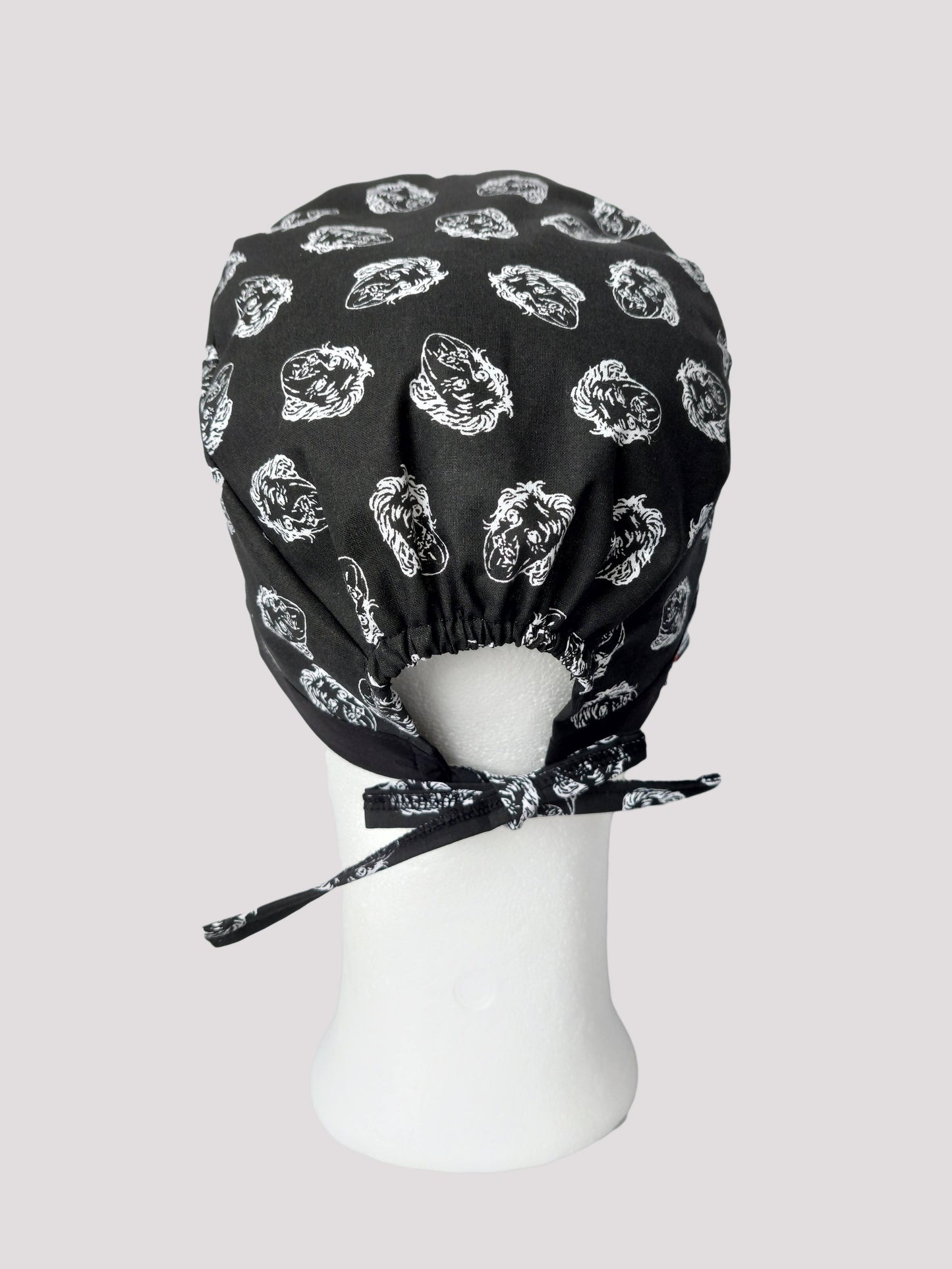 Scrub cap unisex Einsteins Face - [scrub_hat]-[scrub_cap_for_women]-[surgical_cap]