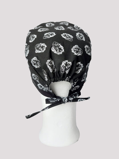 Scrub cap unisex Einsteins Face - [scrub_hat]-[scrub_cap_for_women]-[surgical_cap]