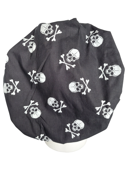 Skulls Bouffant Scrub Hat - [scrub_hat]-[scrub_cap_for_women]-[surgical_cap]