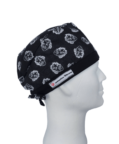 Scrub cap unisex Einsteins Face - [scrub_hat]-[scrub_cap_for_women]-[surgical_cap]