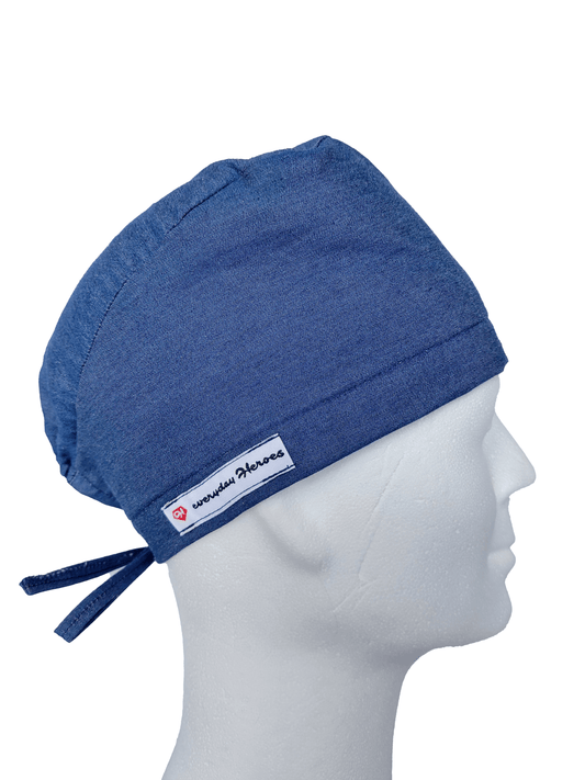 Denim Scrub Cap  Unisex - [scrub_hat]-[scrub_cap_for_women]-[surgical_cap]