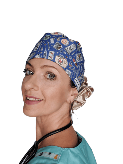 Unisex Surgical Scrub cap medicines print - [scrub_hat]-[scrub_cap_for_women]-[surgical_cap]