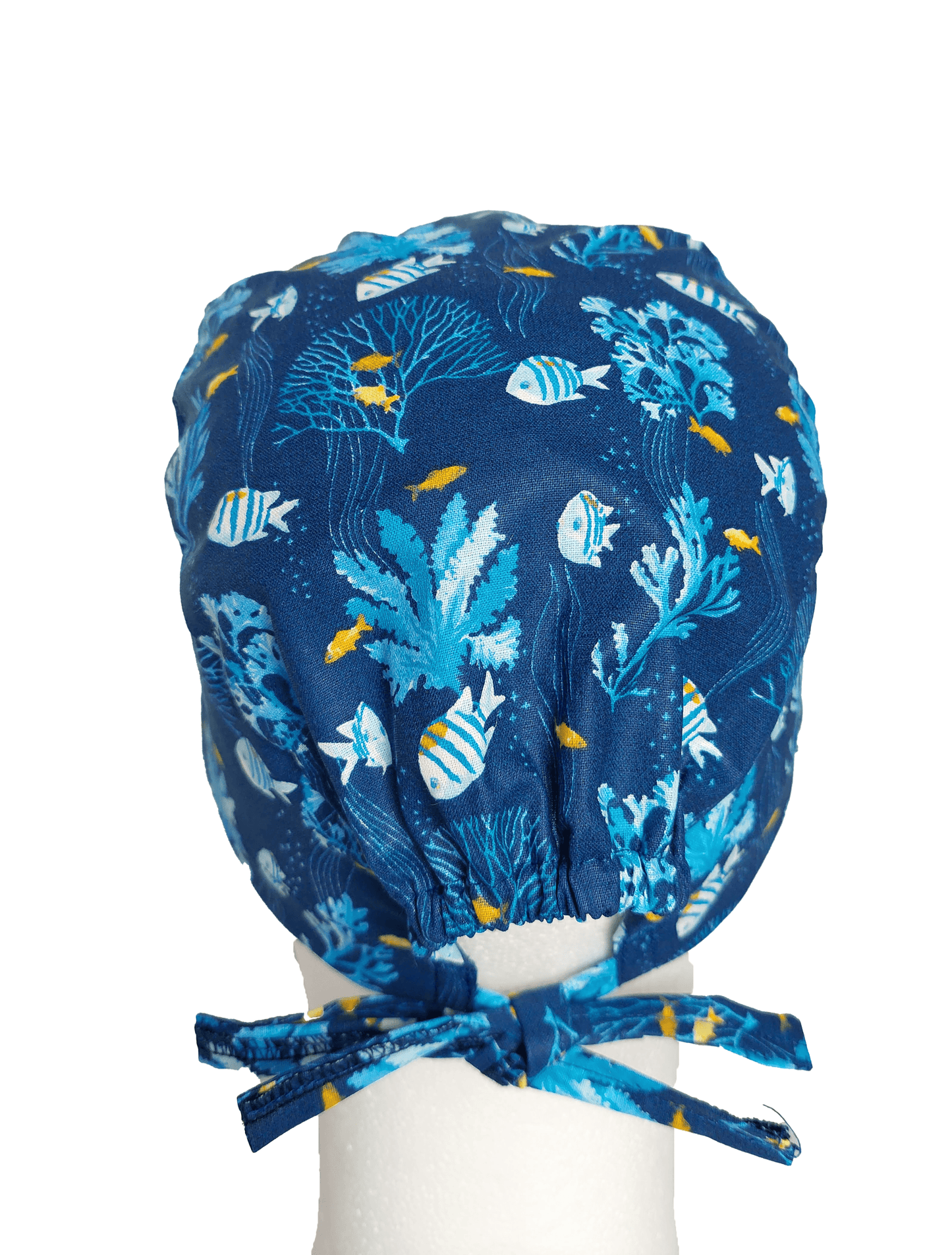 Unisex scrub cap fish and corals - [scrub_hat]-[scrub_cap_for_women]-[surgical_cap]
