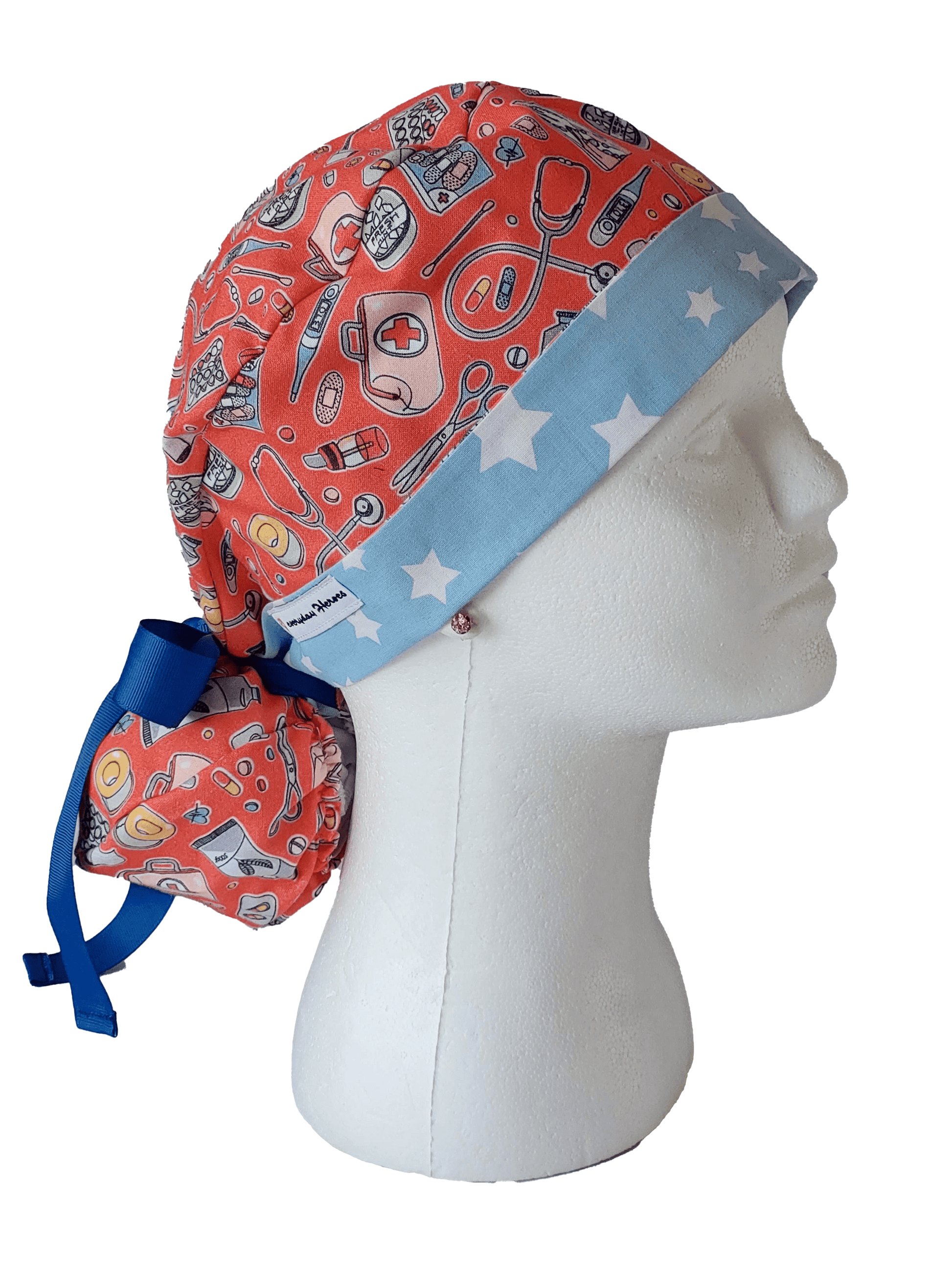 Surgical Scrub Cap Ponytail Medicines - [scrub_hat]-[scrub_cap_for_women]-[surgical_cap]
