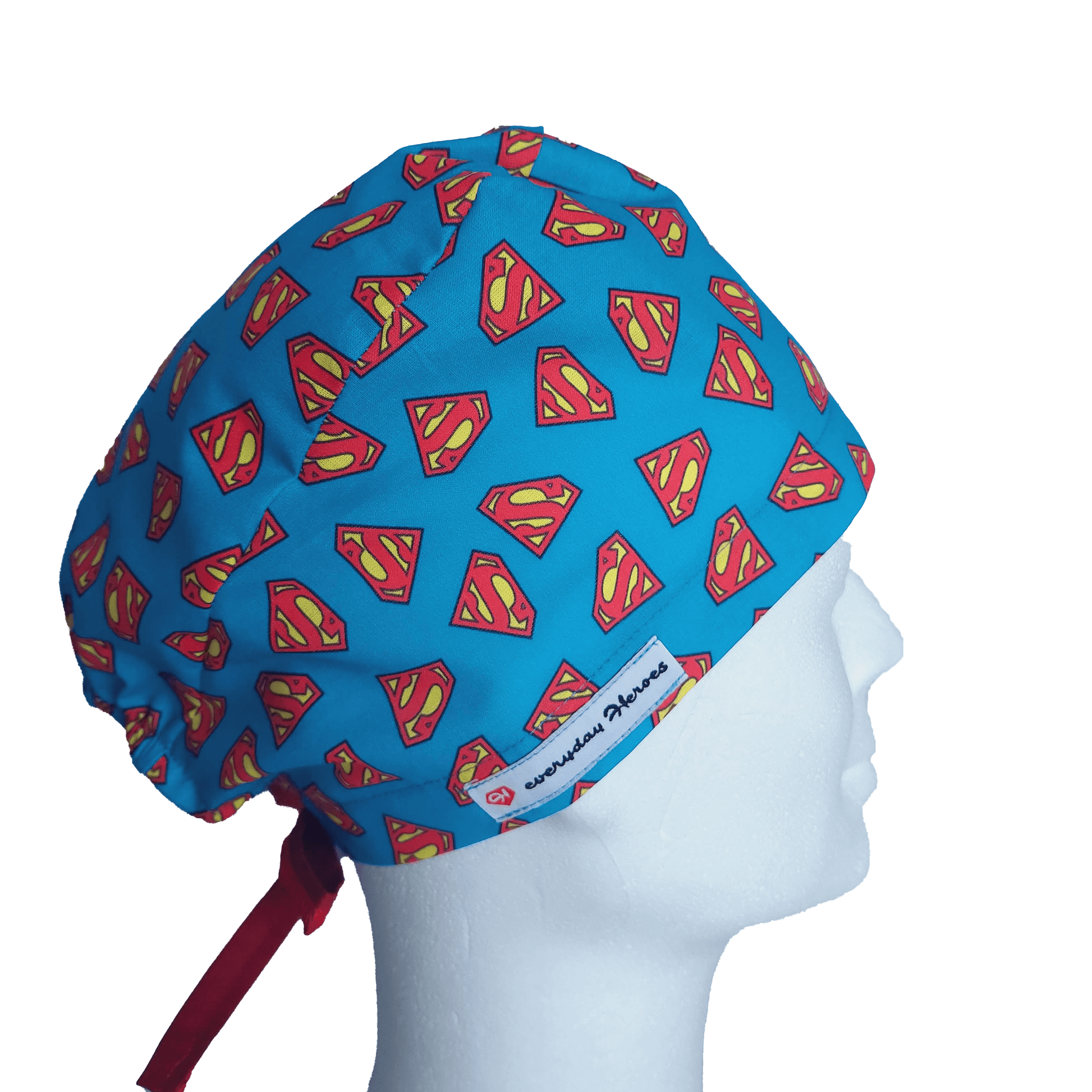 Scrub Caps Mens Superman - [scrub_hat]-[scrub_cap_for_women]-[surgical_cap]