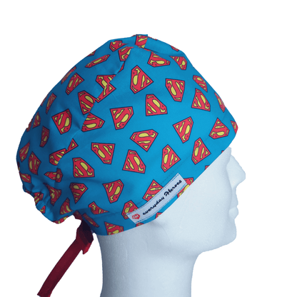 Scrub Caps Mens Superman - [scrub_hat]-[scrub_cap_for_women]-[surgical_cap]