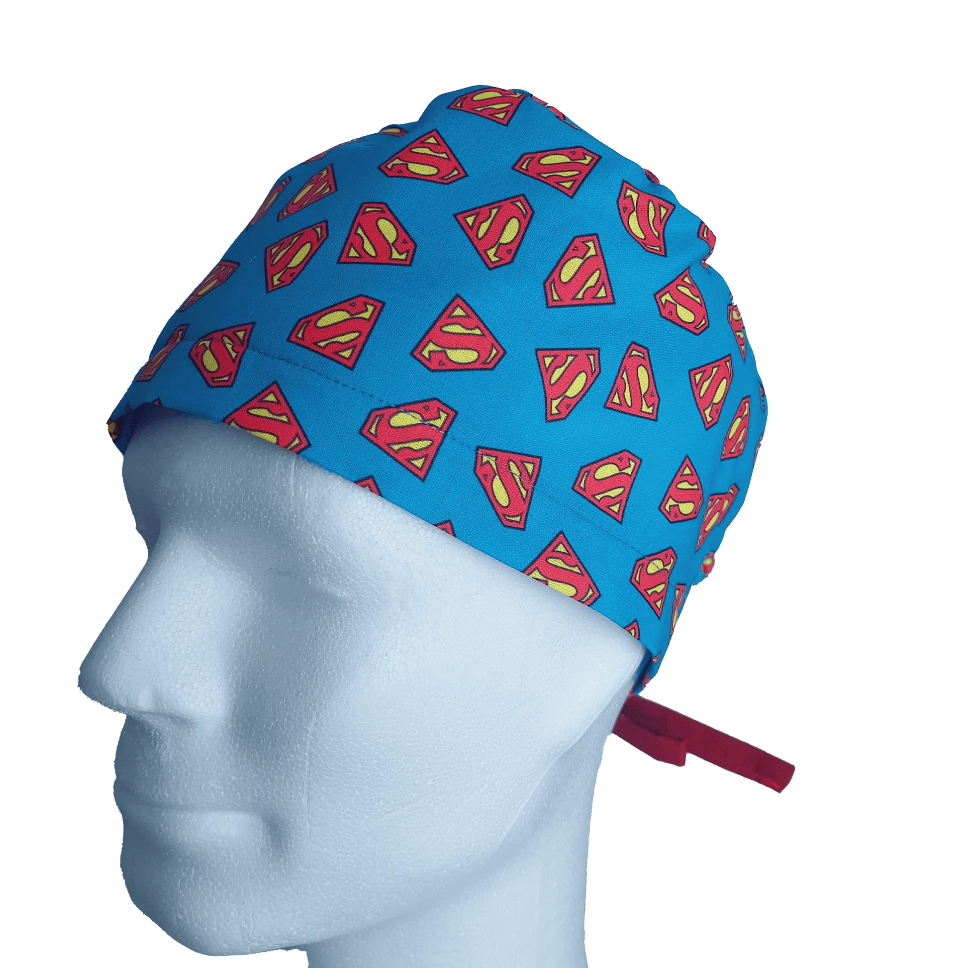 Scrub Caps Mens Superman - [scrub_hat]-[scrub_cap_for_women]-[surgical_cap]