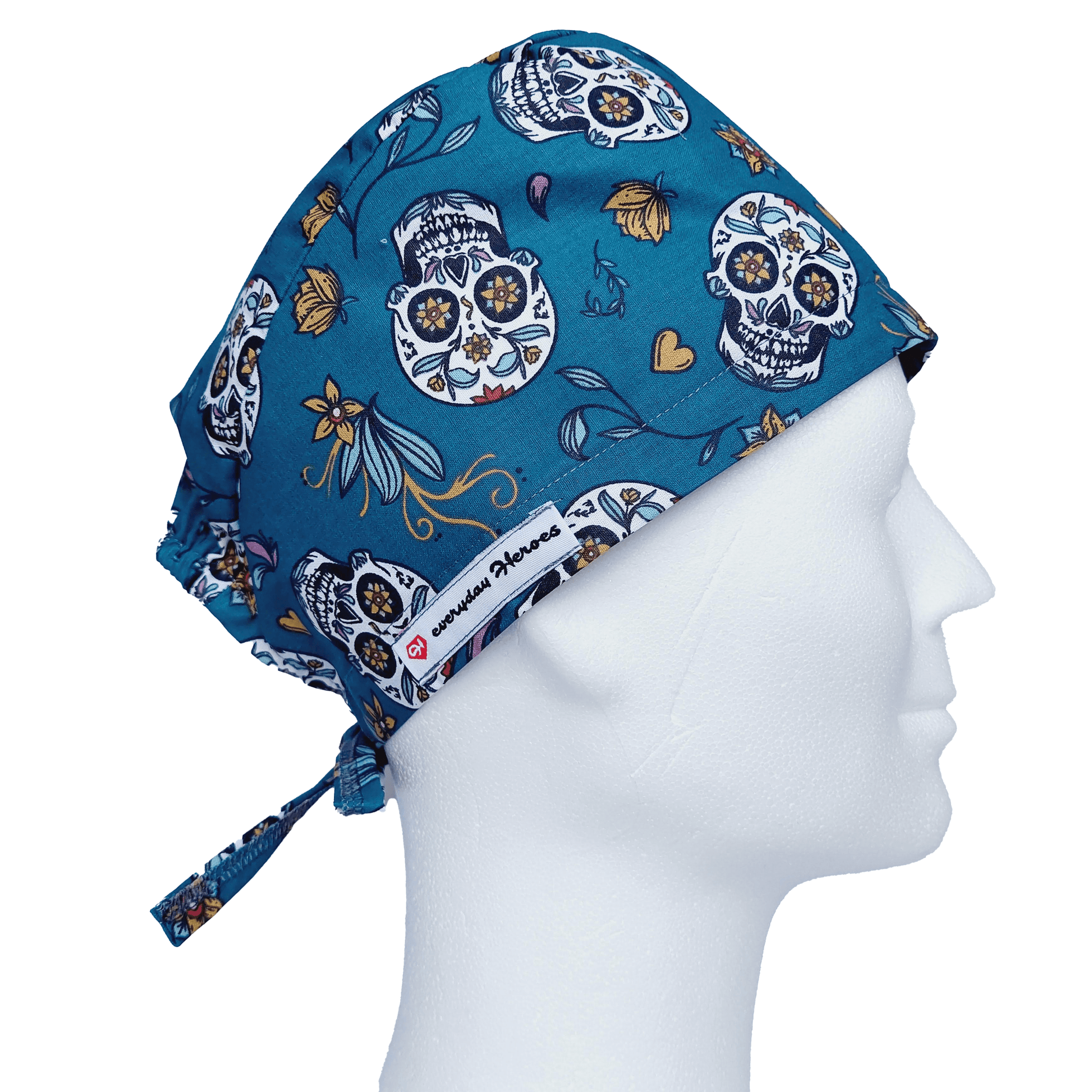 Scrub Caps Mens Sugarskulls - [scrub_hat]-[scrub_cap_for_women]-[surgical_cap]