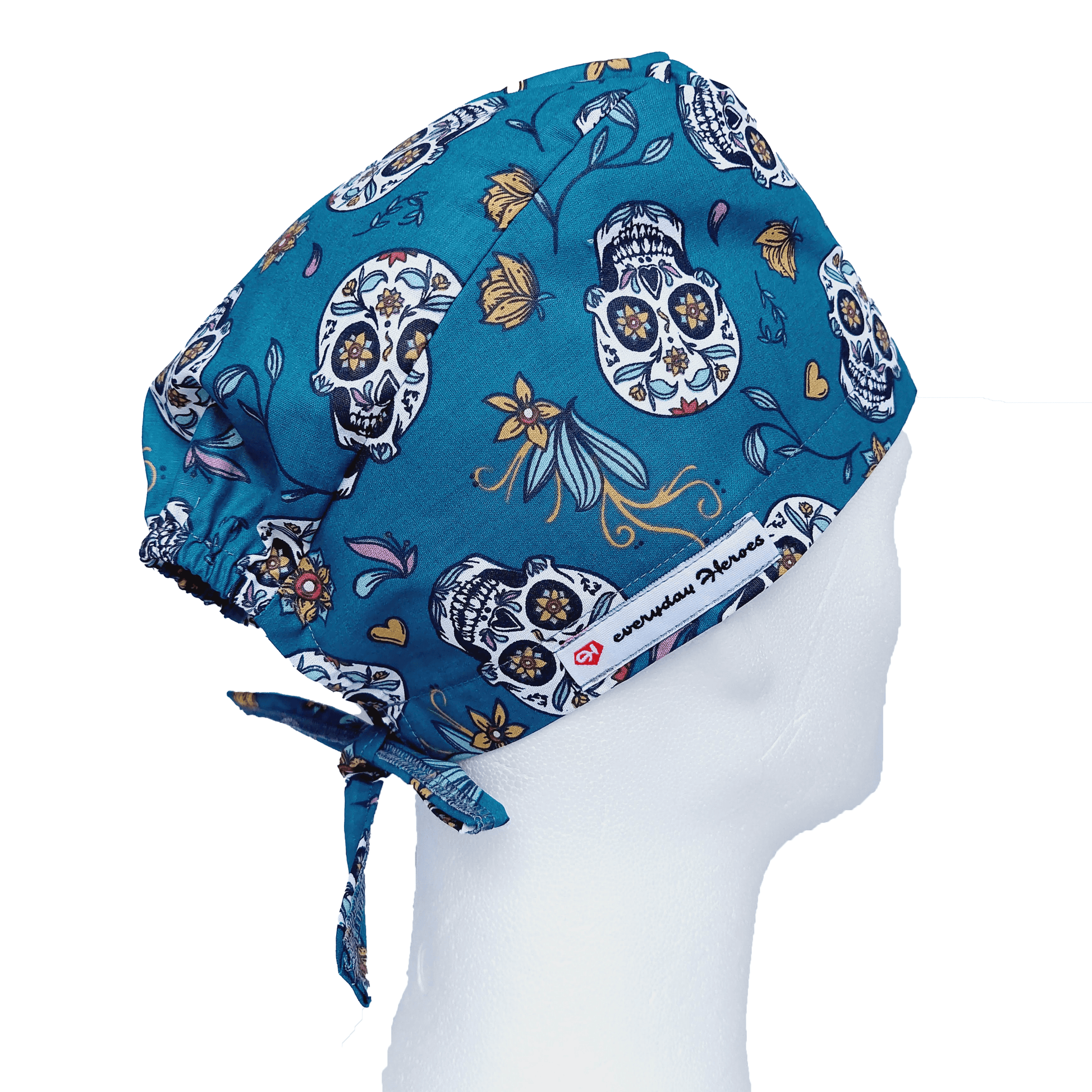 Scrub Caps Mens Sugarskulls - [scrub_hat]-[scrub_cap_for_women]-[surgical_cap]