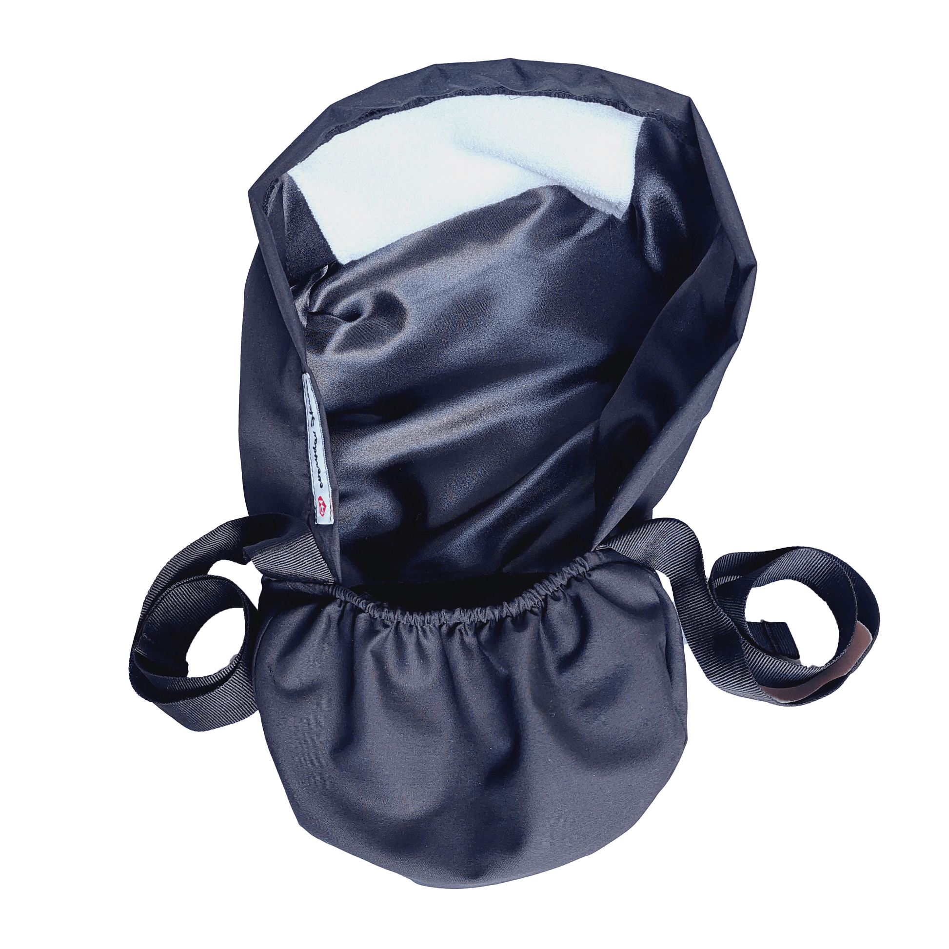 Ponytail Scrub Cap -  Surgical Cap Solid Black -Scrub Hat - [scrub_hat]-[scrub_cap_for_women]-[surgical_cap]