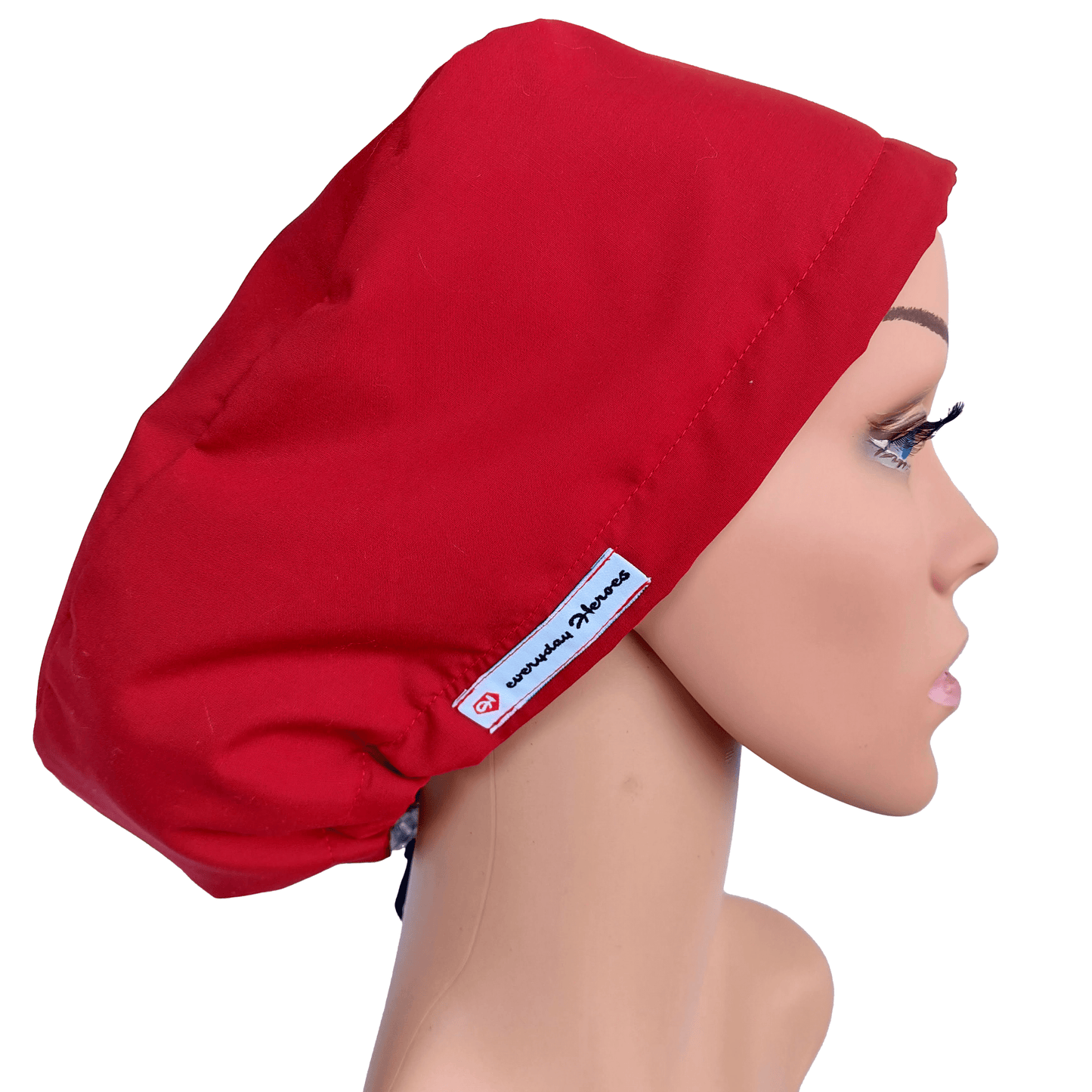 Scrub Cap -Surgical Cap Solid Red Burgundy - [scrub_hat]-[scrub_cap_for_women]-[surgical_cap]