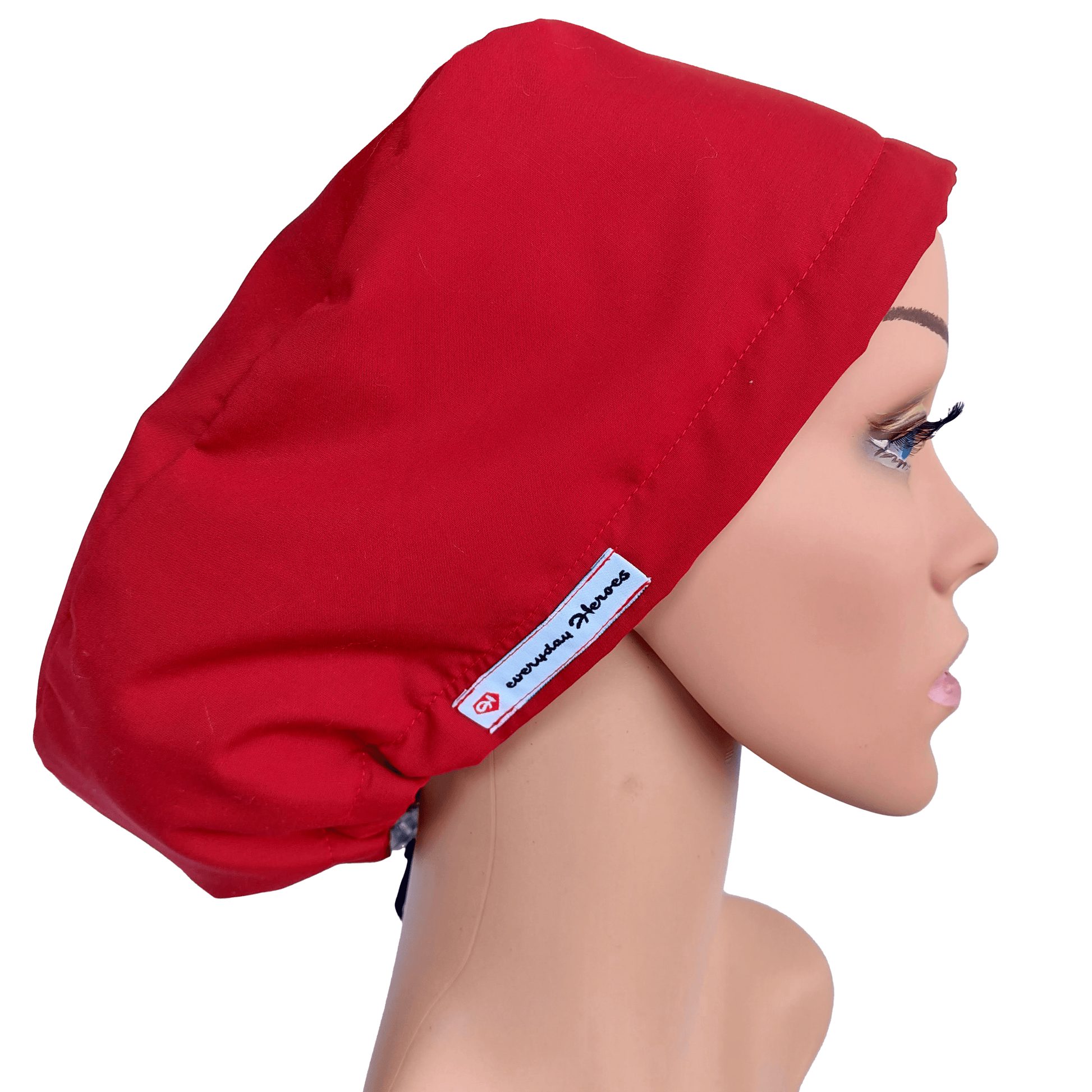 Scrub Cap -Surgical Cap Solid Red Burgundy - [scrub_hat]-[scrub_cap_for_women]-[surgical_cap]