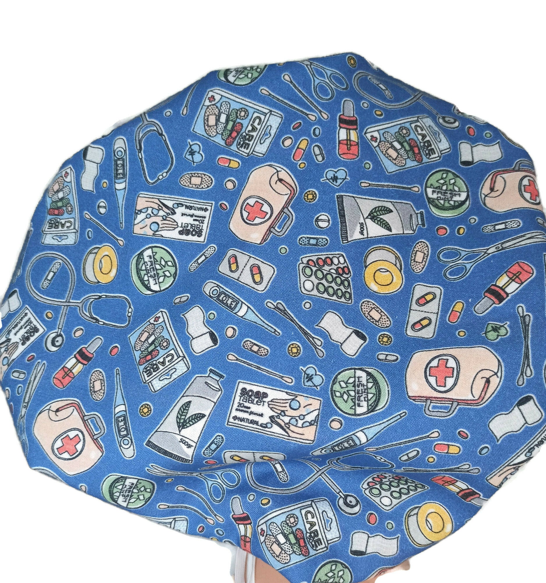 Medicines Bouffant Scrub Hat - [scrub_hat]-[scrub_cap_for_women]-[surgical_cap]
