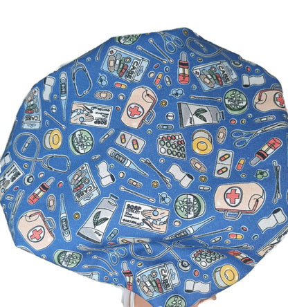 Medicines Bouffant Scrub Hat - [scrub_hat]-[scrub_cap_for_women]-[surgical_cap]