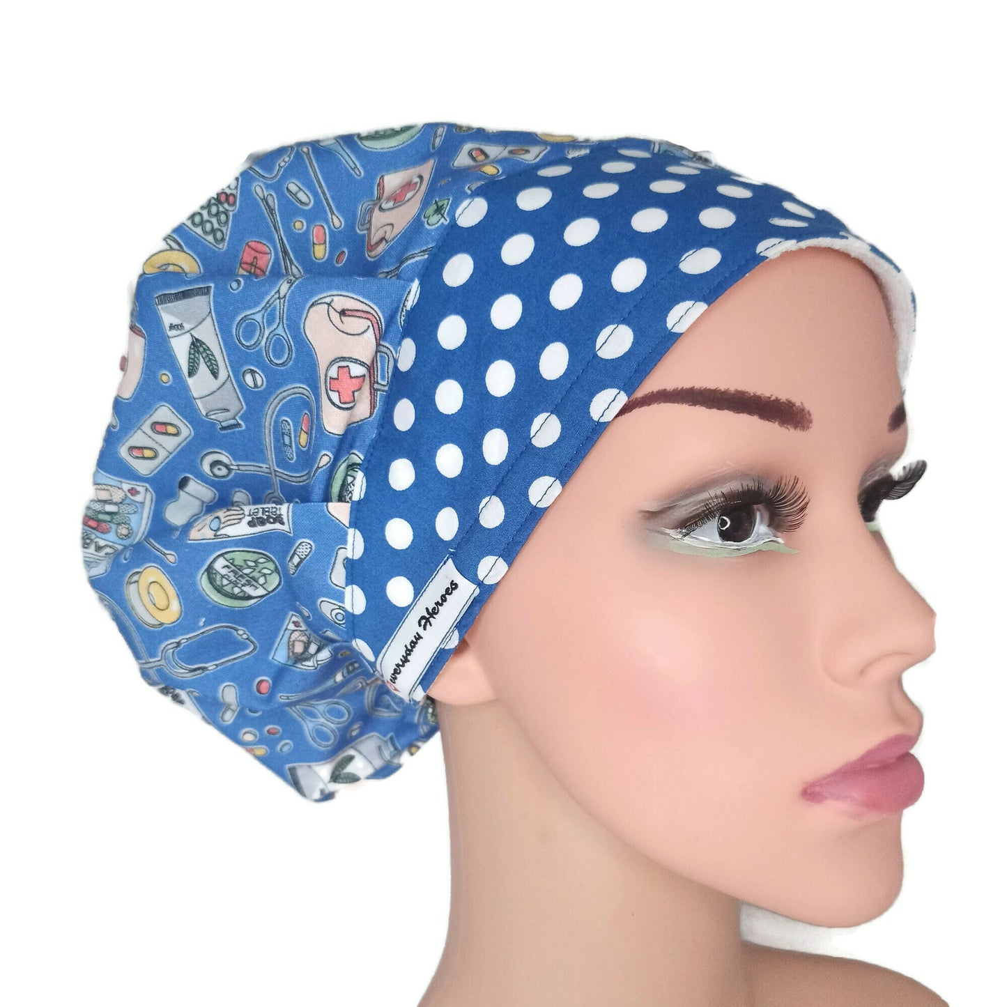 Medicines Bouffant Scrub Hat - [scrub_hat]-[scrub_cap_for_women]-[surgical_cap]